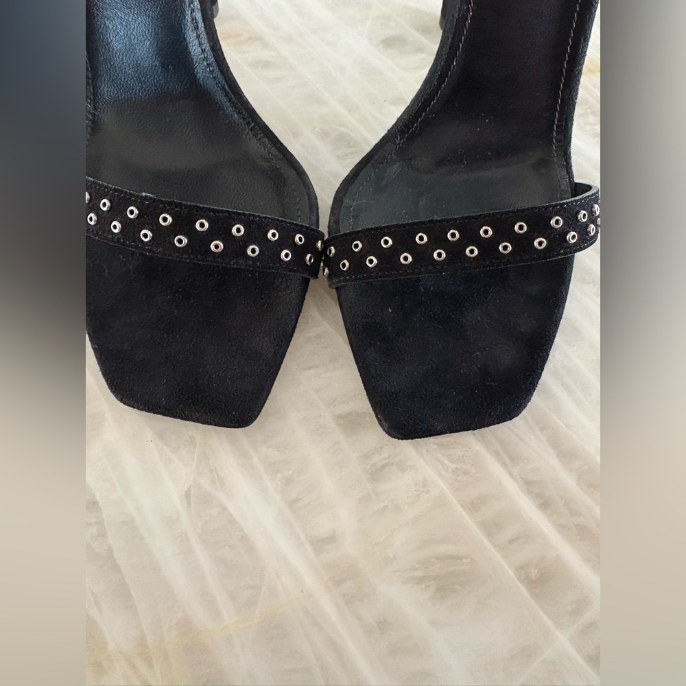 Saint Laurent Black Studded Heels Size 38 - Picture 14 of 15